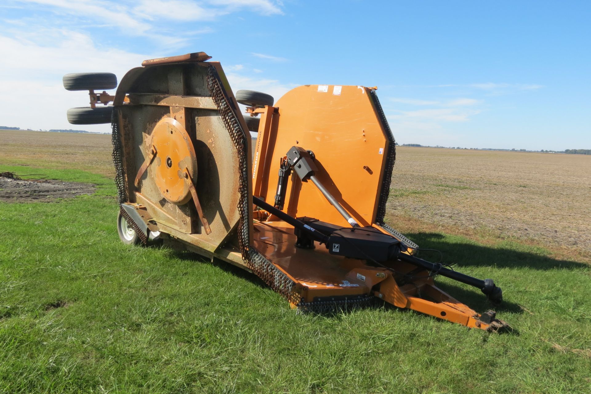 20’ Woods BW240 HDQ rotary mower, stump jumpers, airplane tires, hyd fold, front and rear - Image 13 of 13