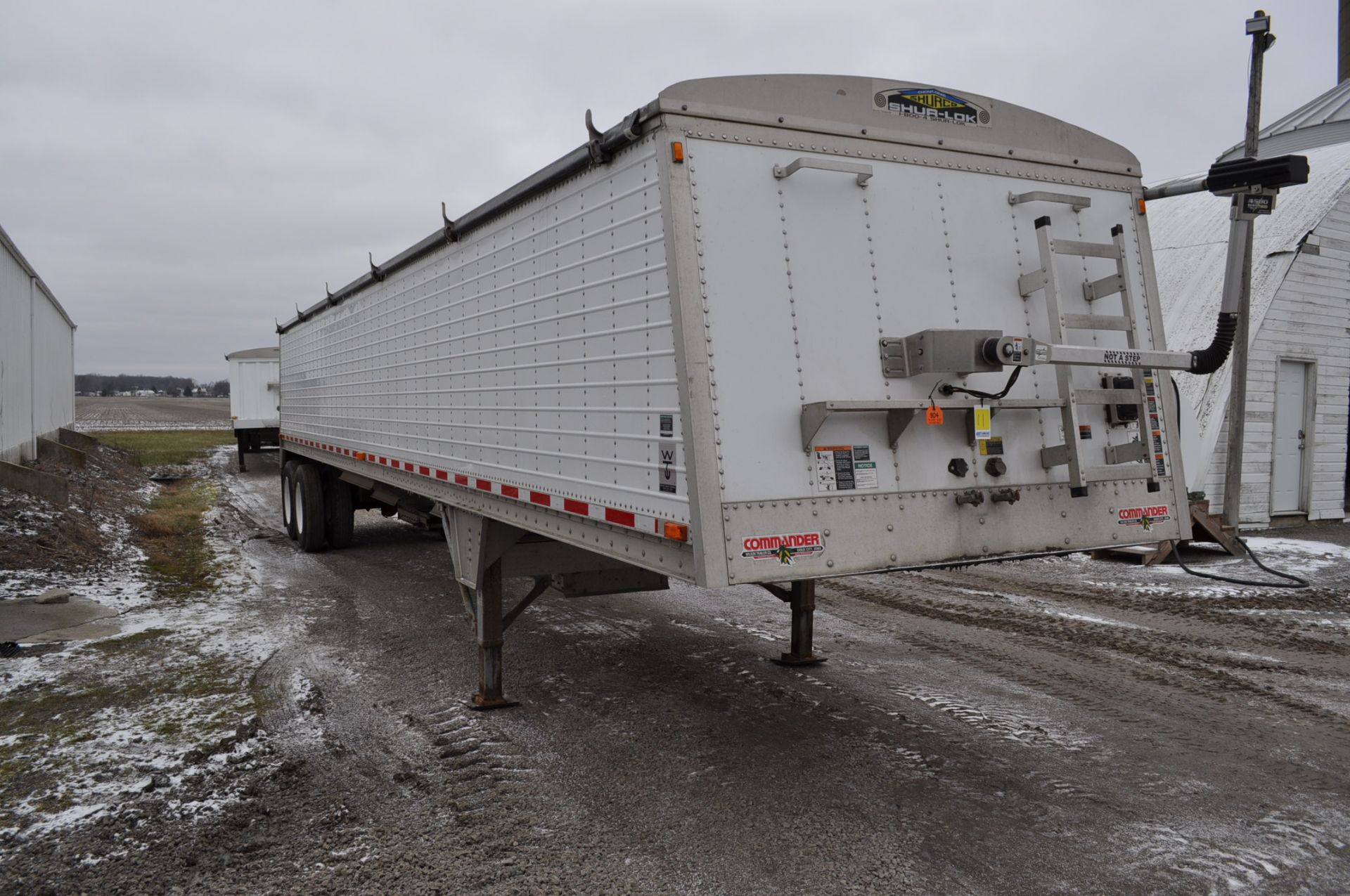 40’ 2002 Wilson Commander alum hopper bottom trailer, Shur-Co 4500 electric tarp, Shur-Co ProTrap - Image 5 of 15