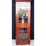 Mahogany corner cabinet,