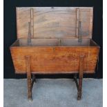 19th century fruitwood dough bin,