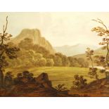 ATTRIBUTED TO WILLIAM PAYNE Hilly landscape near Dundee Watercolour, 21cm x 26cm.