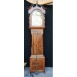 Mahogany longcase clock by Thomas Humphries, Barnard Castle,
