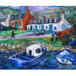 ELEANORA HOPE HENDERSON (1917 - 2006) Corrie, Isle of Arran Signed, inscribed and dated 1996 verso,