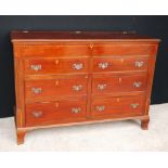 Mahogany Lancashire chest,