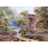 EDWARD NEVIL (19TH CENTURY) Rig Mill Signed, lower left, watercolour, 27cm x 37cm.