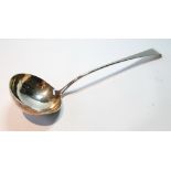 Silver soup ladle, initialled and dated 1807, by Thomas Wallis, 1806, 5½oz.