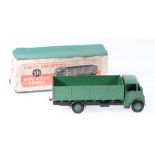 Dinky Toys 511 Guy 4 ton lorry, 1st type cab with green cab, back and hubs, black chassis and wing,