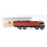 Dinky Toys 501 Foden diesel 8-wheel wagon, 1st type cab with chocolate brown cab and back,