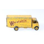 Dinky Toys 514 Guy van Weetabix, 1st type cab with yellow cab, body and ridged hubs, no box.