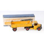 Dinky Toys 521 Bedford articulated lorry with yellow body, black wings, red hubs,