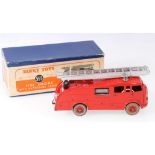 Dinky Toys 555 Commer fire engine with extending ladder, in blue box with pictorial label.