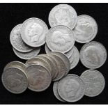 United Kingdom. Collection of pre-1947 silver half-crowns. 319.