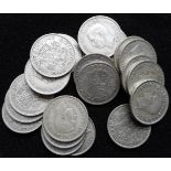 United Kingdom. Collection of pre-1947 silver half-crowns. 319.9gm.