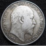 United Kingdom. Crown. Edward VII. 1902. Edge knock otherwise F.