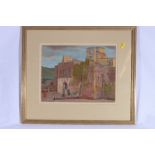 ALEXANDER GRAHAM MUNRO (1903-1985) Demnat Kasbah, Morocco Pastel, signed,