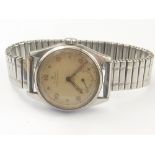 Gents Rolex Oyster Royal stainless steel watch c1940 on expanding bracelet.