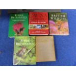 British Natural History & Wildlife. 5 quarto vols., 4 in d.w's.