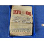 Theatrical Ephemera. A bundle of playbills & programmes, theatrical interest.