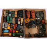 Collection of approximately forty playworn Dinky Toys to include 153 Cunningham C-5R, 157 Jaquar,