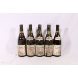 Five bottles of CHATEAUNEUF DU PAPE La Bernadine Chapoutier Grand Cuvee.