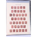 GREAT BRITAIN used stamp collections to include approximately one thousand five hundred (1500) 1d