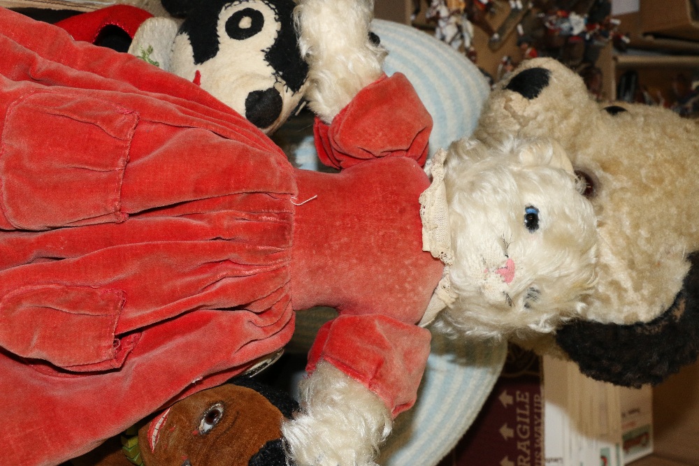 Norah Wellings sailor doll, Allwin black girl doll, articulated teddy bear etc. - Image 2 of 9