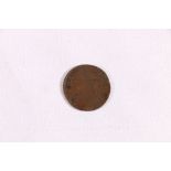 UNITED KINGDOM George III (1760-1820) farthing 1775 double struck error.