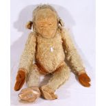 Merrythought articulated monkey soft toy 65cm long.