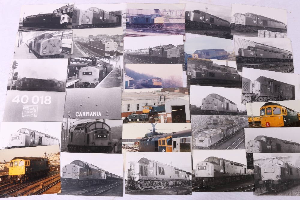 Train spotter's collection of photographs circa 1980/1990.