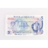 BANK OF IRELAND £5 banknote Chestnutt P291556.NI213a.