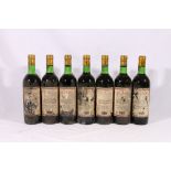 Six bottles of CHATEAU LA TOUR CAPET GRAND CRU 1974 vintage.