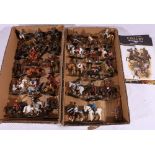 Thirty Del Prado Cavalry through the Ages figures with information booklets.