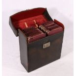 Set of twenty four Bartholomew Bacon's half inch motoring maps in leather case.