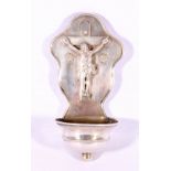 Ecclesiastical white metal stomp possibly Spanish makers initials CP, 15CM tall.