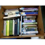 Cumbria & Northern. A carton of books & softback publications. Ex lib. with stamps & labels.