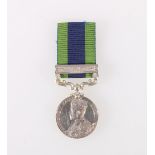 George V India General Service medal with North West Frontier 1908 clasp to 10218 PTE J OSWALD SEA