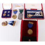 Masonic jewels including Lodge Saint Columba 1294 jewel to Bro J F Kirk RWM 1986-87,