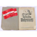 Die Deutiche Wehrmacht album of German cigarette cards with real photographs placed in the early