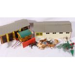 Britains Ltd plastic farm yard and equestrian models and also a diecast Gypsy wagon.