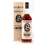 SPRINGBANK 21 year old Campbeltown single malt Scotch whisky 70cl 46%volume boxed.