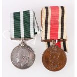 George V Royal Naval Reserve long service and good conduct medal to CDX 143 H KILLIN SHPT 3 RNVR