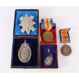 WWI medal pair to 32677 PTE R McCall Glouc R (Gloucester Regiment),