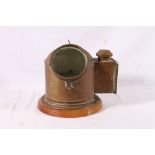 Ships binnacle compass, 27cm tall.