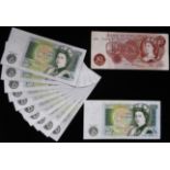 Banknotes. United Kingdom. £1. Page. B340. C46N 33721 - ...280 consecutive N.Unc. Also B337 E02. N.