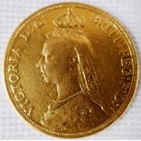 United Kingdom. Two pounds gold. Victoria. 1887. NF.