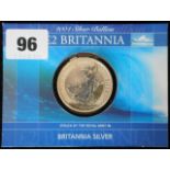 United Kingdom. £2 Britannia 2004. Silver Proof. Packaged.