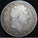 United Kingdom. Crown. George III. 1820 LX.