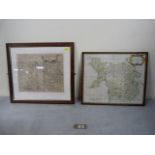 MORDEN ROBERT. North Wales. Hand col. eng. antique map.