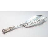 Silver fish slice, King's pattern, by Wm. Eley, 1833, 7oz.