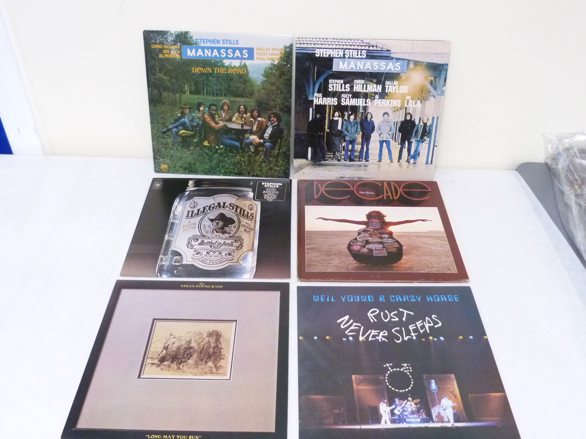Six LP's to include 2 x Neil Young (Decade,